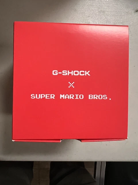 Mario Shock G-SHOCK X SUPER Mario Bros Limited Edition Digital Watch DW5600SMB-4CR ...