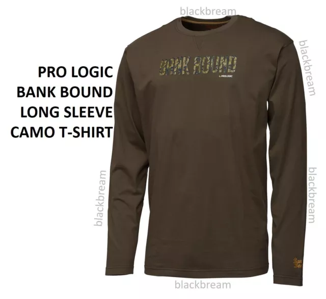 Pro Logic Bank Gebunden Langarm Tarnshirt Karpfen Barbel Zander Wels Zickrig