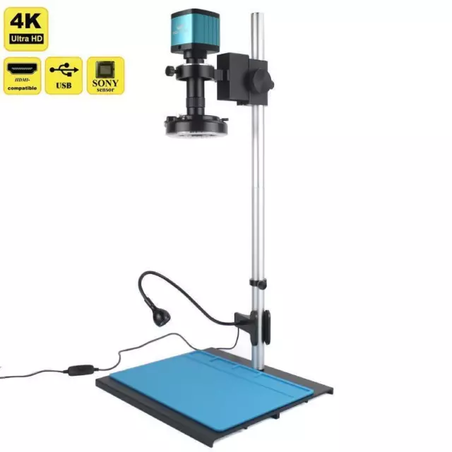 ​48mp 4k 1080p Hdmi USB Industrial Video Digital Microscope Camera 130x Zoom