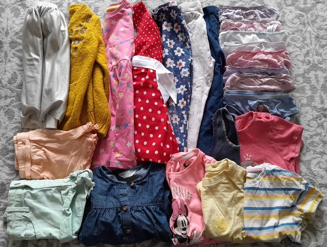 Girls Spring Summer Bundle Of Clothes Age 2-3 (tops dresses shorts & more)