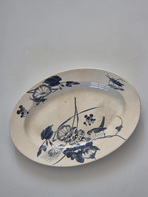DESSOUS DE PLAT Carreau Faïence Gien Ancien Art Déco Motif Géométrique Persan EUR 50,00