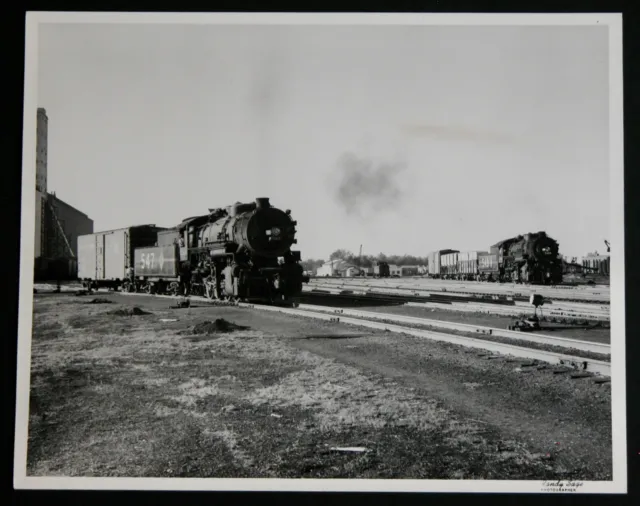 547 Locomotive Chicago & Illinois  8x10 Photograph Vtg 50s C&IM Railway Railroad