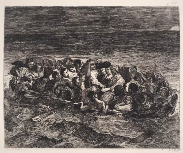 Eugène DELACROIX: The Shipwreck of Don Juan, #Durand Ruel - 1873