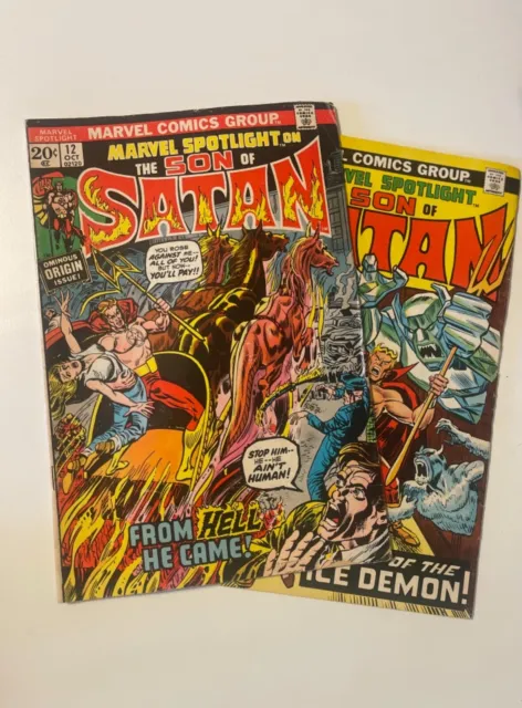 Marvel Spotlight #12 & #14 BUNDLE- Son of Satan - 1st appearance & origin story