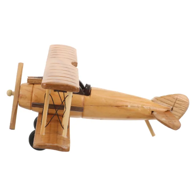 Retro-Holzflugzeug Hölzern Büro Spielzeuge Hausdekorationen Für Zu Hause