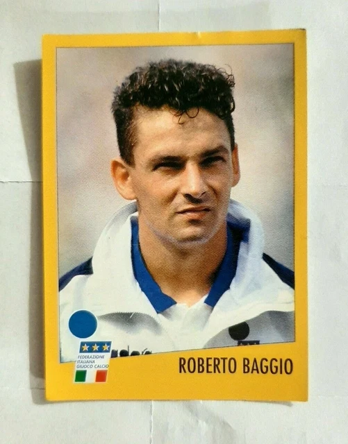 FIGURINE FOOTBALLEURS MERLIN - Roberto Baggio #58 Bleus Avec IP Italie