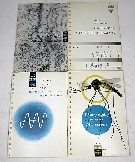 Vintage Kodak Professional Data Book Photography Bundle (4 Books) 1962-1965