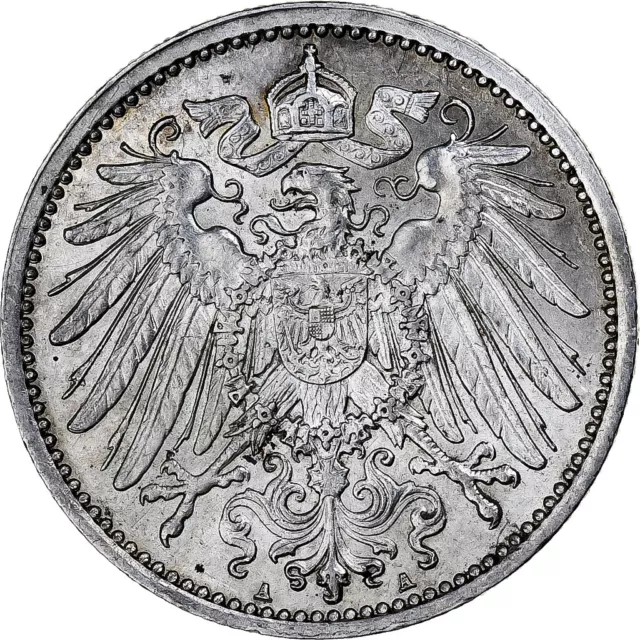 [#1113492] GERMANY - EMPIRE, Wilhelm II, Mark, 1914, Berlin, Silber, SS+, KM:14