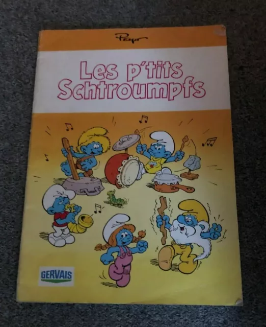 Rare! Les P'tits Schtroumpfs EO 1987 - Pub Publicitaire Gervais - Peyo