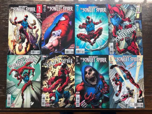 BEN REILLY THE SCARLET SPIDER LOT (8) 1 2 3 4 5 6 7 8 Bagley Amazing Spiderman