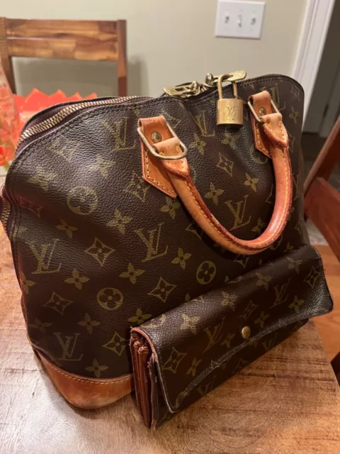 Louis Vuitton Alma Pm bag Brown Canvas Authentic