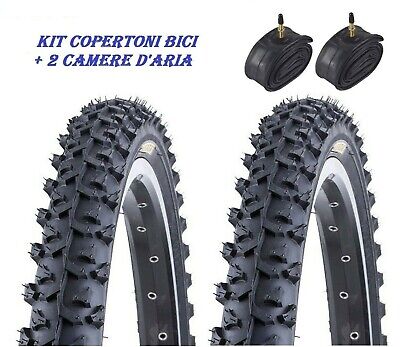 KENDA 2 COPERTONI 26 X 2.10 CAMERE D'ARIA GOMME KENDA BICI 26" X MTB MOUNTAIN BIKE 