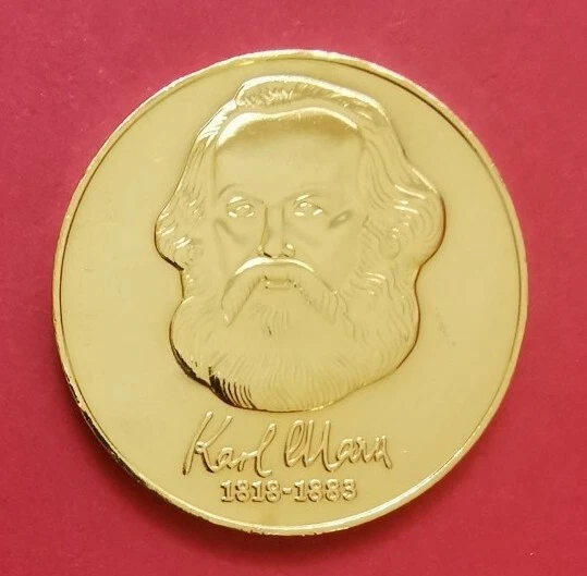 20 Ddr Mark Münze Karl Marx 1983 Wert 20 DDR MARK Münze Karl Marx von 1983, 24 karat vergoldet EUR 12,50