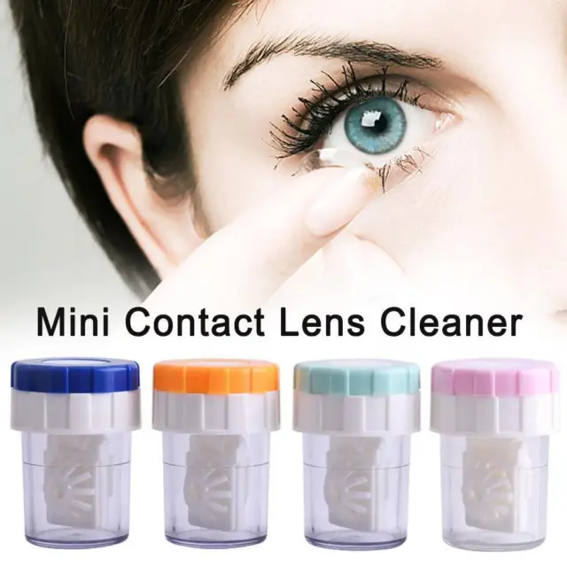 Mini limpiador de lentes de contacto cuidado manual lavadora limpieza rotacional A A H7Q6