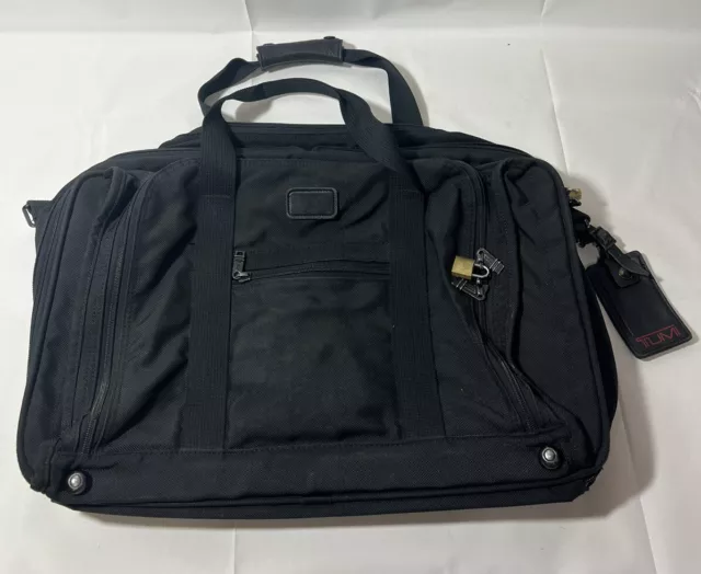 Vintage Tumi Black Ballistic Nylon Duffel Luggage Carry On Bag Made In USA