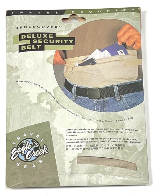 EAGLE CREEK Travel Gear Undercover Money DELUXE SECURITY BELT Adjustable NEW NIP