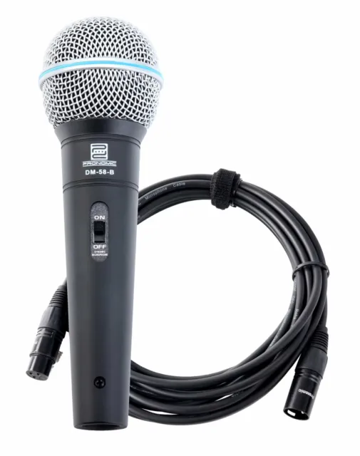 Professionelles Pronomic Gesangsmikrofon im praktischen Set mit 5m XLR Kabel