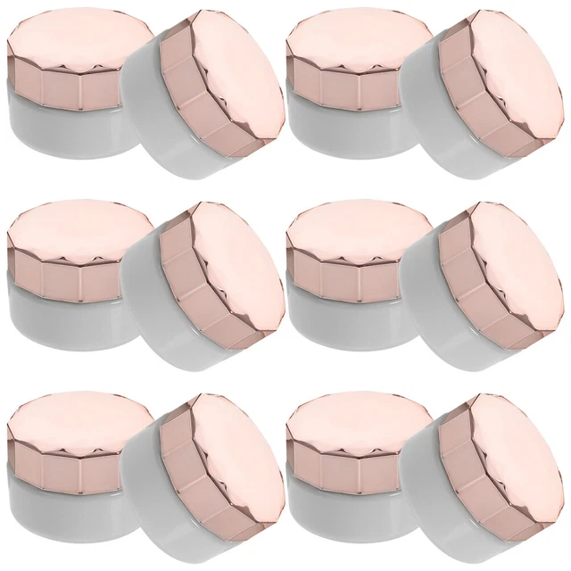 12 pz piccolo barattolo cosmetico vuoto di plastica scatola ricaricabile crema scatola lozione