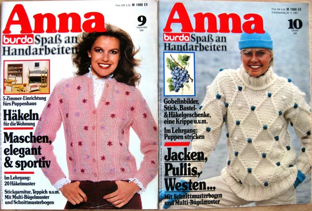 12 BURDA - ANNA Spass an Handarbeiten Hefte aus 1981 6