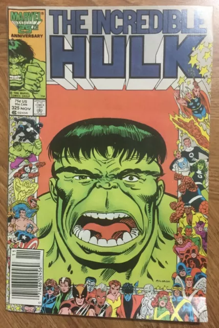 THE INCREDIBLE HULK Marvel Comics #325 November 1986