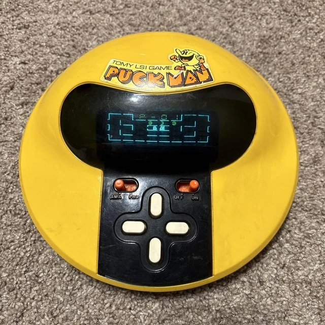 PUCK MAN PAC-MAN Tabletop Handheld Tomy LSI Vintage Retro