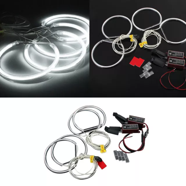 4pcs 8000K Xenon CCFL Angel Eyes Halo Rings LED Lights Lamp For BMW E36 E39 E46