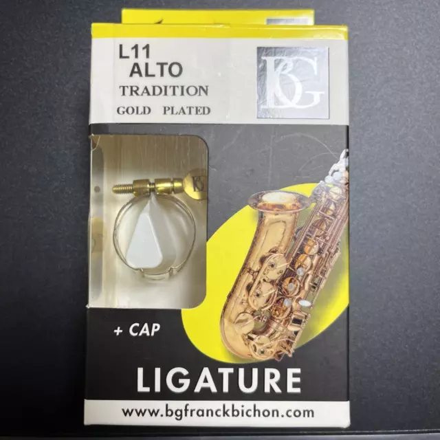 Ligadura Bg para saxofón alto placa de oro L11