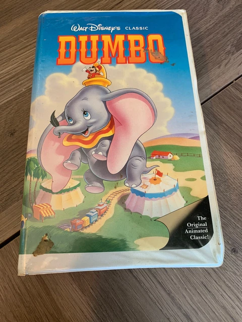 DISNEY DUMBO MOVIE VHS Tape Clamshell Walt Disney Classic 1985 Release