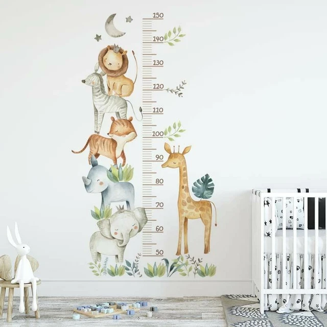GROWTH CHART STICKER Height Wall Art Ruler Children Nursery Decal PVC