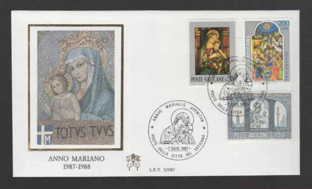 Marianisches Jahr  Marian year auf FDC Vatikan Vatican 1987