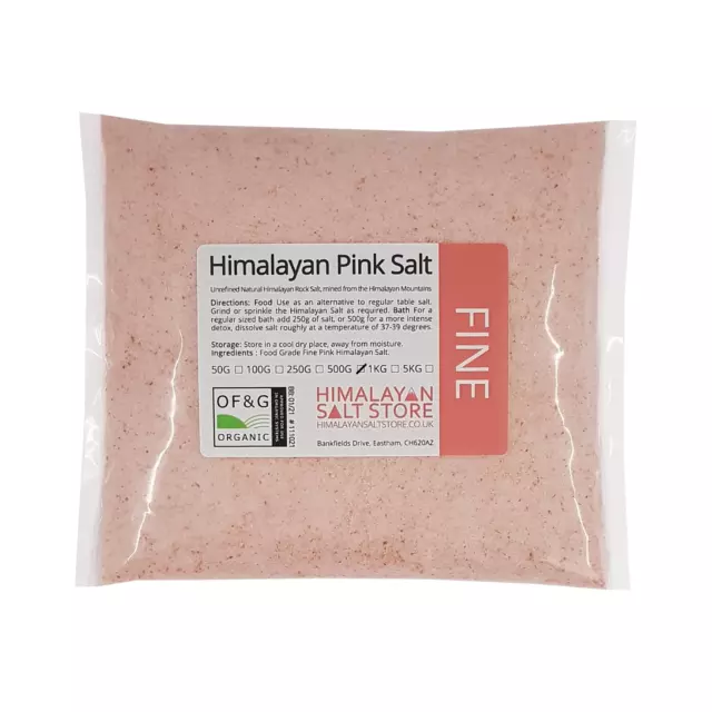 PINK HIMALAYAN ROCK SALT | 500G FINE | ORGANIC | Table Food Grade Natural Pure