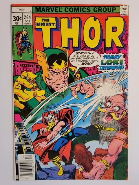 Thor #264 (F/Vf) 1977 Loki Cover & Appearance! Bronze Age Marvel Comics