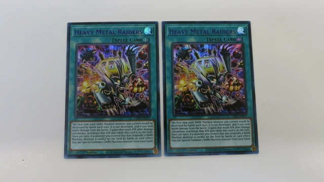 2x 1ST EDITION  PURPLE HEAVY METAL RAIDERS LDS1-EN077 ULTRA RARE YUGIOH UNPLAYED