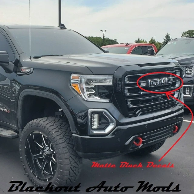 2019-2023 GMC Sierra 1500 2500HD 3500HD Front & Rear Matte Black - Foto 6