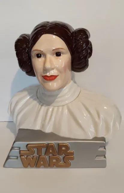 Vintage Star Wars Ceramic Princess Leia Cookie Jar Limited Edition Perfect Condi