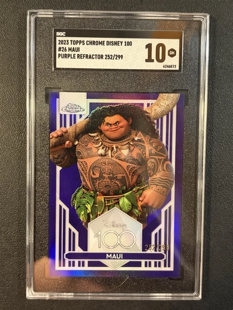 2023 TOPPS CHROME Disney100 Maui Purple Refractor 129/299 $1.41