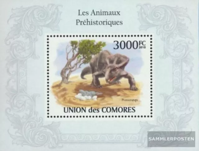 Komoren Block 565 (kompl. Ausg.) postfrisch 2010 Prähistorische Tiere, Dinosauri