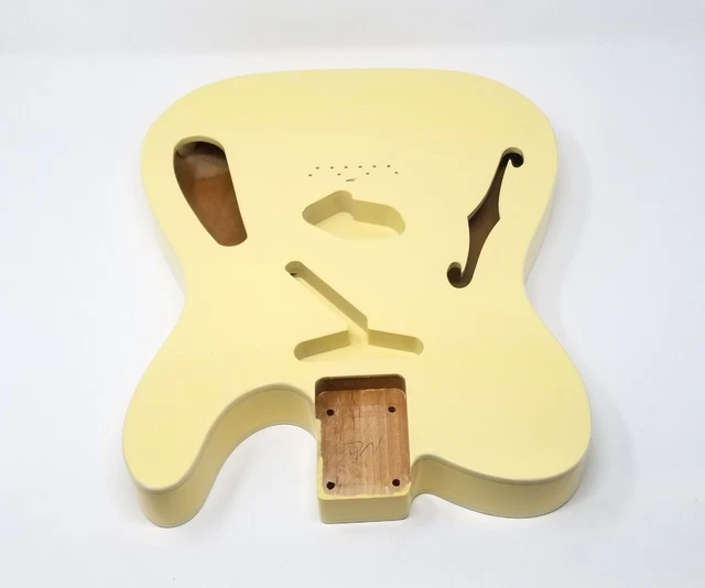 BRIO 69 TELECASTER Thinline Double Bound Alder - Nitro Vintage White ...