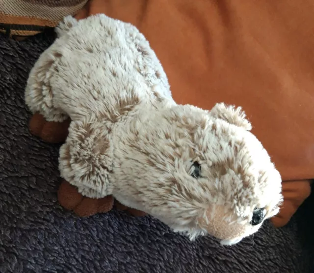 DDA Doudou Peluche Castor Brun chiné RODADOU RODA Beige Marron 20cm sans queue