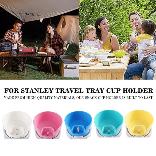 Snack Bowl For Stanley 40Oz Tumbler with Handle, Snack W/ Tray Hole Straw S2Y7