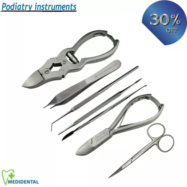 Toe Nail Clippers Nippers Chiropody Podiatry for Ingrowing Toe Nails Cutters kit