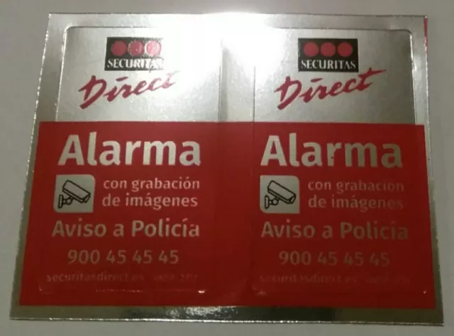 PLACA DE PVC Disuasorias de Alarma Securitas Direct. Modelo 2015 EUR 14,95  - PicClick ES