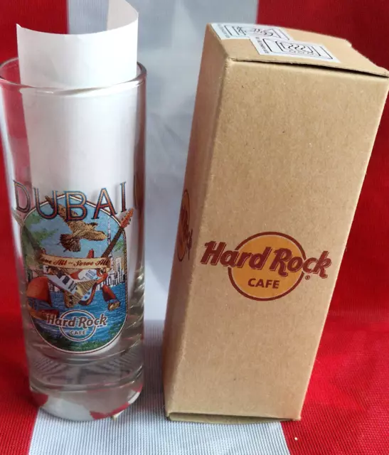 HRC Hard Rock Cafe Dubai City T Tee 2013 Shot Glass Shotglass NEW