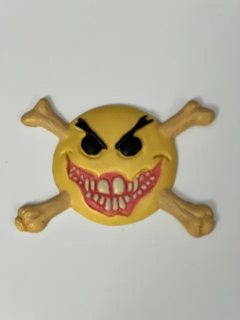 Chaos! Comics 1992 Psychotic Day Smiley Resin Button Pin Evil Ernie Brian Pulido