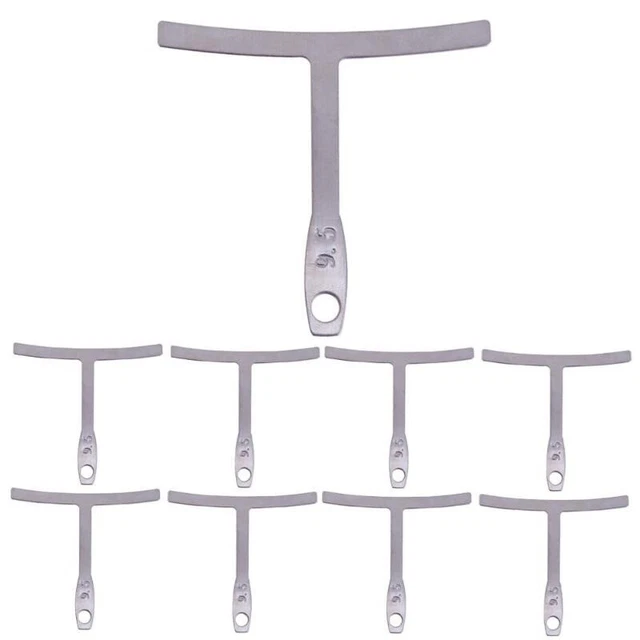 9pcs Understring Radius Measure Bass String Guitar Gauge Repair Measure T Sh  F3