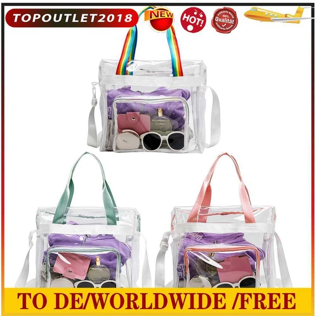 Summer PVC Transparent Yoga Gym Bag Waterproof Outdoor Sports Fitness Handbags