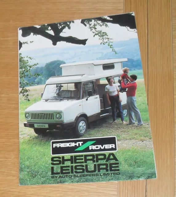 Freight Rover Sherpa Leisure Auto-Sleepers Motorhome Brochure 1983-1985