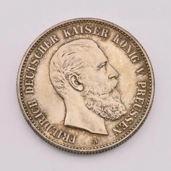 2 marchi impero Federico III. Re di Prussia 1888 A argento J. 98