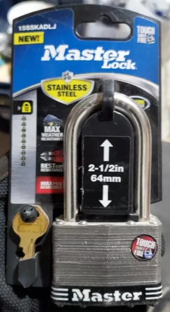*NEW* Master Lock Laminated Stainless Steel 2.5" | 15SSKADLJ
