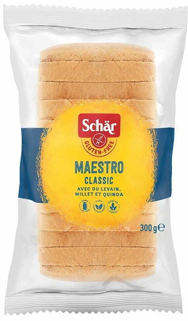 Meisterbackers Classic - pain blanc SANS GLUTEN 300 g Schar